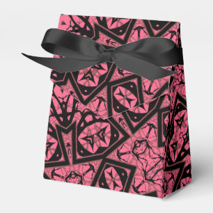 Ballotins Châle à patchwork de châle rose et noir