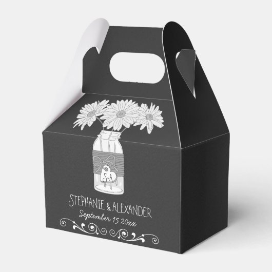 Ballotins Chalkboard Mason Jar Ballotin personnalisé (Verso)