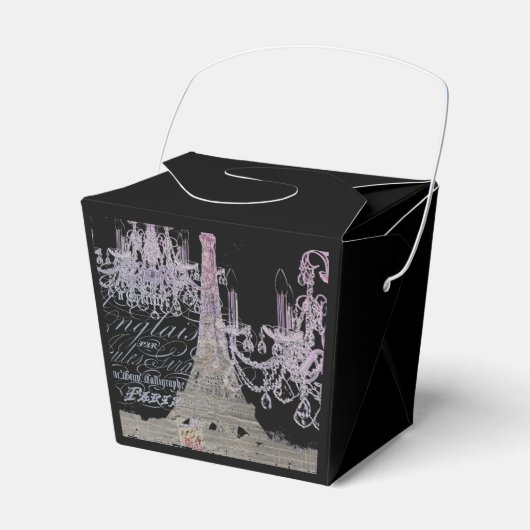 Ballotins chalkboard scripts chandelier paris eiffel tower (Verso)
