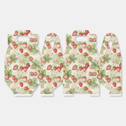 Ballotins champ de fraises mûres et rouges (Déplié)