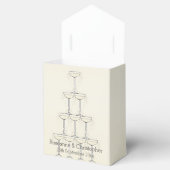 Ballotins Champagne Flutes Design Champagne Mariage couleur (Ouvert)