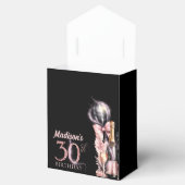 Ballotins Champagne noir rose de luxe 30e anniversaire (Ouvert)