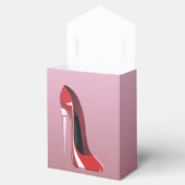 Ballotins Champagne talon rouge Stiletto Ballotin de chaussu (Ouvert)