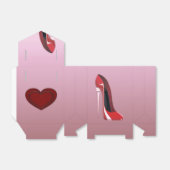 Ballotins Champagne talon rouge Stiletto Ballotin de chaussu (Déplié)