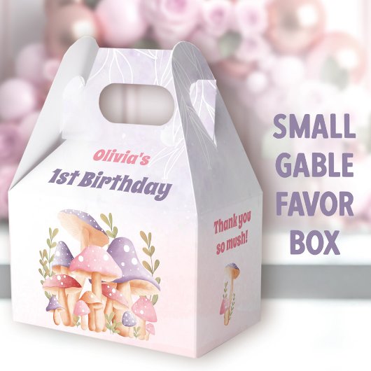 Ballotins Champignons violets roses automne 1er anniversaire