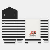 Ballotins Chapeau rouge de style Derby Rose pour mariage (Déplié)