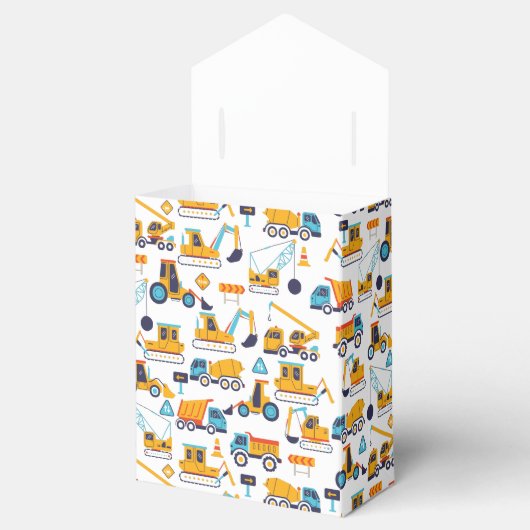 Ballotins Chariot de construction Anniversaire Merci foncé (Ouvert)