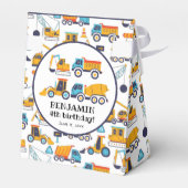 Ballotins Chariot de construction Anniversaire Merci foncé (Arrière)