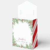 Ballotins Charmant Baby shower rustique d'aquarelle de Noël (Ouvrir)