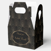 Ballotins Charmant Grand Gatsby Gold Art Déco Mariage (Ouvert)