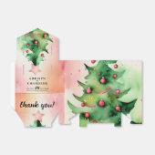 Ballotins Charmante Pine Tree & Red Ornaming Holiday (Déplié)