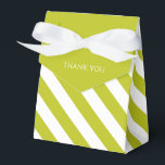 Ballotins Chartreuse rayée<br><div class="desc">Boîtes-cadeaux chartreuse rayées mignonnes pour les occasions.</div>