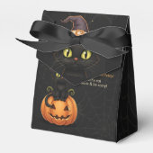 Ballotins Chat à sorcière mignonne et Citrouille Anniversair (Verso)