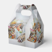 Ballotins Chat Aquarelle Anniversaire Fête Ballotin de gâtea (Arrière)