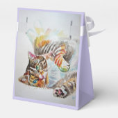 Ballotins Chat Aquarelle Anniversaire Fête Ballotin de gâtea (Arrière)