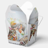 Ballotins Chat Aquarelle Anniversaire Fête Ballotin de gâtea (Ouvert)