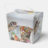 Ballotins Chat Aquarelle Anniversaire Fête Ballotin de gâtea (Arrière)