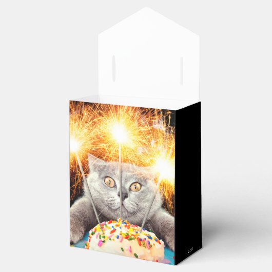 Ballotins Chat Avec Cupcake Sparkler (Ouvert)