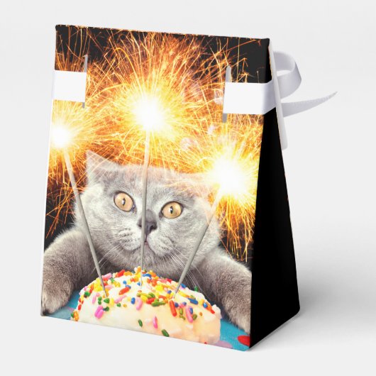 Ballotins Chat Avec Cupcake Sparkler (Arrière)
