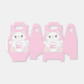 Ballotins Chat Baby shower Kitty Rose (Déplié)