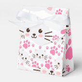 Ballotins Chat blanc mignon et rose (Verso)