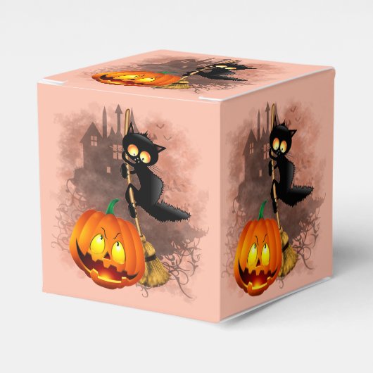 Ballotins Chat effrayé par Citrouille Fun Halloween caractèr (Verso)