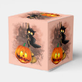 Ballotins Chat effrayé par Citrouille Fun Halloween caractèr (Arrière)