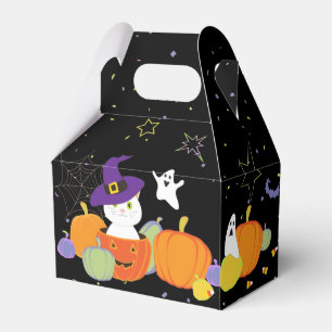 Ballotins Chat mignon d'Halloween en Casquette sorcier