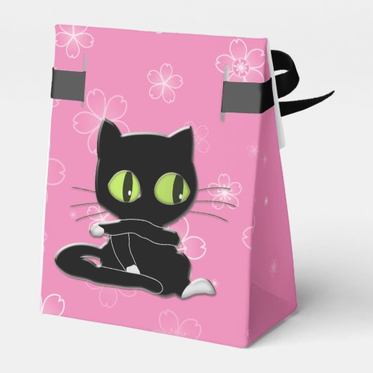 Ballotins chat noir avec chaussettes blanches (Arrière)