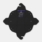 Ballotins Chat noir d'Halloween blanc mignon (Déplié)