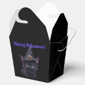 Ballotins Chat noir d'Halloween blanc mignon (Ouvert)