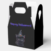 Ballotins Chat noir d'Halloween blanc mignon (Ouvert)