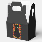 Ballotins Chat noir, Feuilles d'automne motif, Halloween amu (Ouvert)