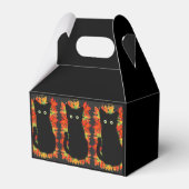 Ballotins Chat noir, Feuilles d'automne motif, Halloween amu (Arrière)
