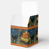 Ballotins Chat noir vintage Halloween Citrouille (Ouvert)