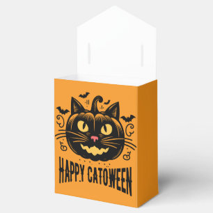 Ballotins Chatoween Joyeux Chat Noir Visage de Citrouille Ha