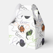 Ballotins Chats noirs et Halloween en fer à la carreaux (Arrière)