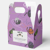 Ballotins Chats noirs et Halloween en fer à la carreaux (Ouvert)