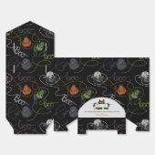 Ballotins Chats noirs et Halloween en fer à la carreaux (Déplié)