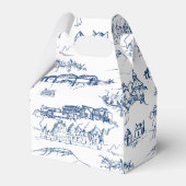 Ballotins Chattanooga Toile Marine et Mariage blanc (Arrière)