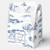 Ballotins Chattanooga Toile Marine et Mariage blanc (Ouvert)