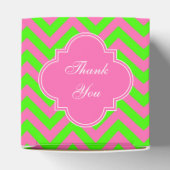 Ballotins Chaud rose #2 Lime Green LG Chevron Nom Monogramme (Haut)