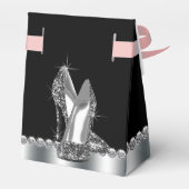 Ballotins Chaussure à talon noir (Arrière)