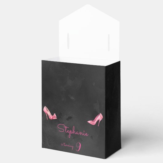 Ballotins Chaussure à talon rose poupée fille fête d'anniver (Ouvert)