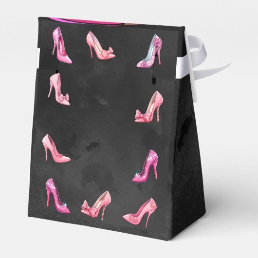 Ballotins Chaussure à talon rose poupée fille fête d'anniver (Arrière)