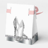 Ballotins Chaussure haute talon Parties scintillant argent (Arrière)