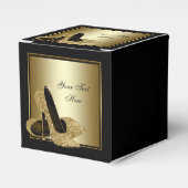 Ballotins Chaussure haute talon Parties scintillant noir et (Verso)