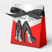 Ballotins Chaussure haute talon rouge élégant (Verso)