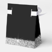 Ballotins Chaussure haute talon Stiletto Noir Argent Anniver (Arrière)