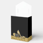 Ballotins Chaussure talon haute Stiletto Noir Or Anniversair (Ouvert)